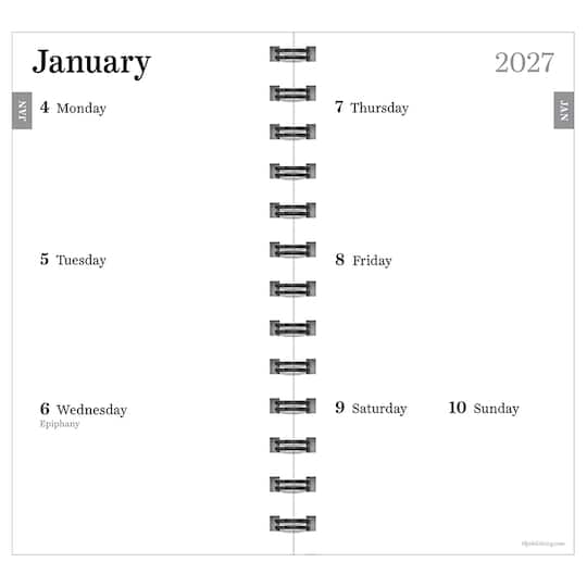 2027 Blue Streak Small Weekly Monthly Planner